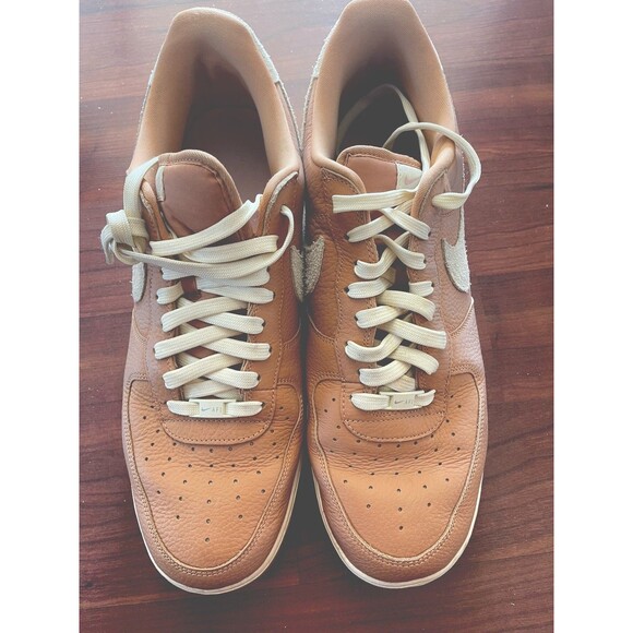 Nike Air Force 1 d06676 200 Tan Latte Color Shoes sz. 16 Excellent pre-owned - Picture 1 of 8